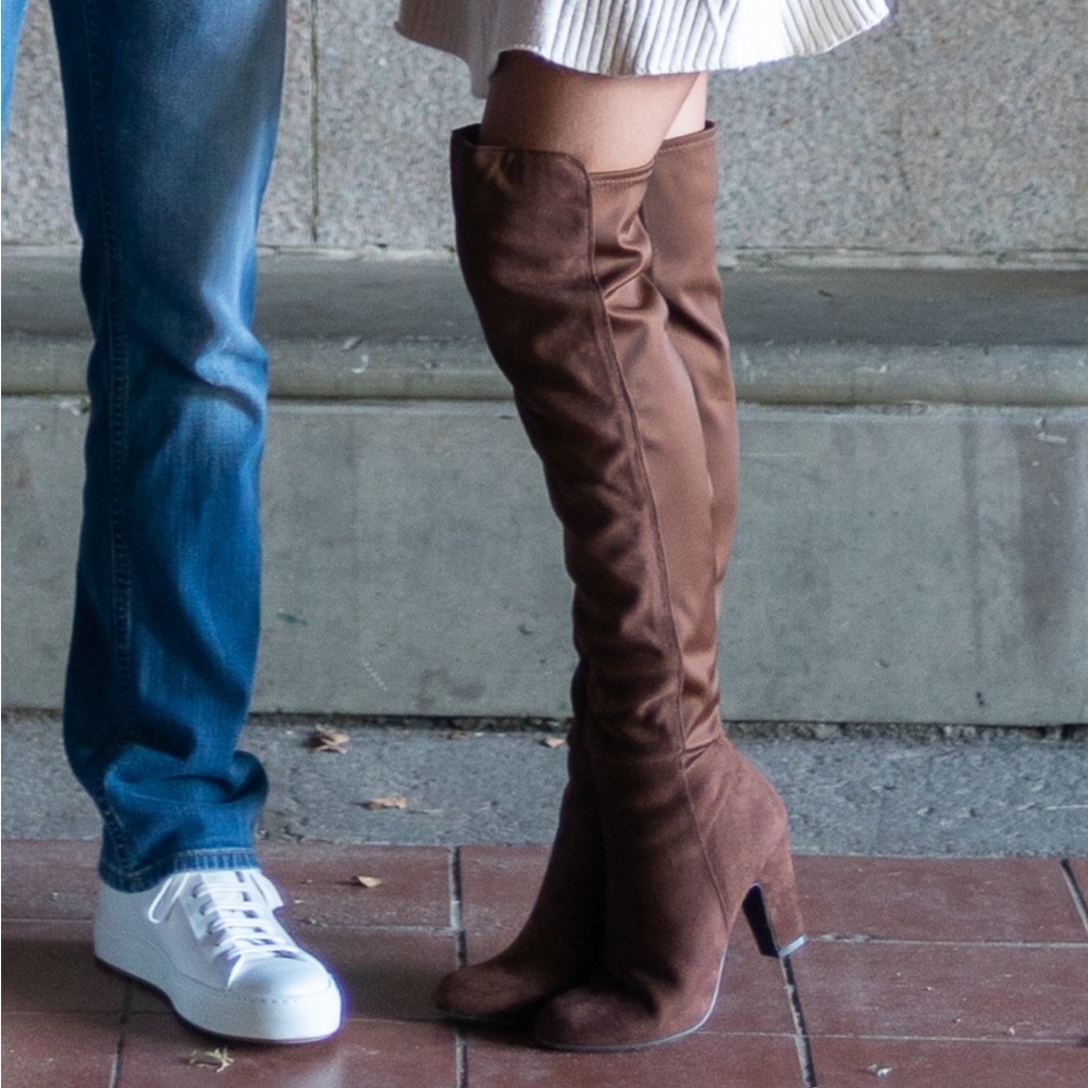 Chinese Laundry Brown Suede Over-the-Knee Boots
